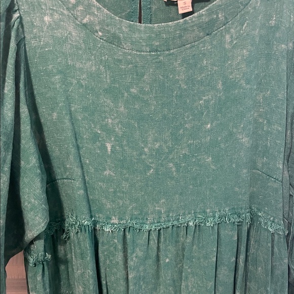 Umgee Green Tunic Dress - Picture 4 of 8